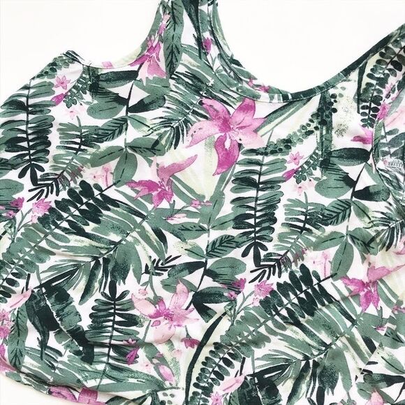 Old Navy leaf print flowy top EUC SP (6/7) - Picture 2 of 4